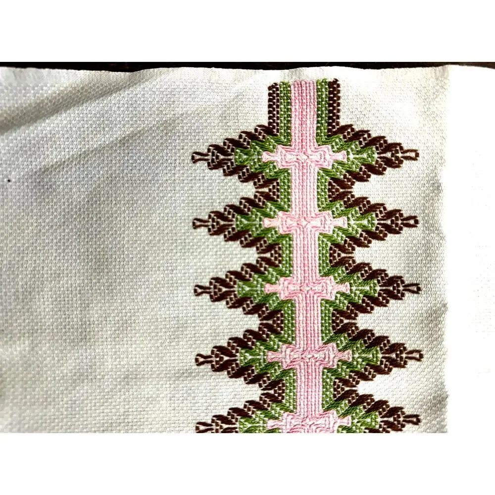 Vintage Embroidered Tea Towel, Very Pretty, 34
